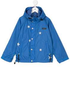 Denim Dungaree hooded raincoat