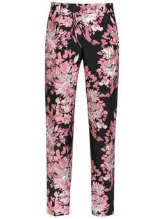 Dolce & Gabbana зауженные брюки с цветочной вышивкой