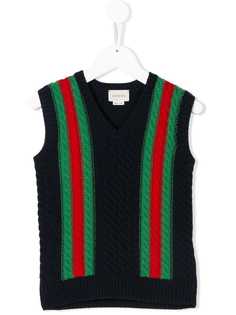 Gucci Kids вязаная жилетка