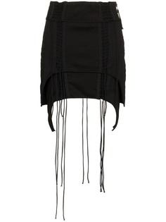 Helmut Lang асимметричная мини-юбка