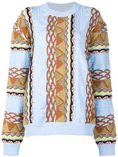 Aalto contrast knit sweater