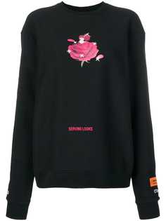 Heron Preston толстовка с принтом розы
