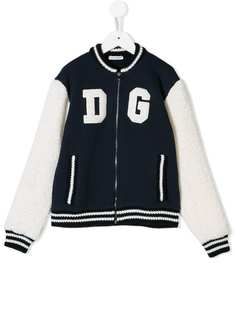 Dolce & Gabbana Kids куртка-бомбер с логотипом