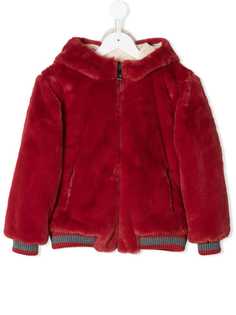 Dolce & Gabbana Kids куртка на молнии с капюшоном