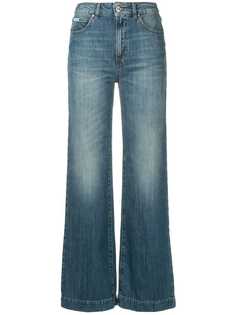 Alexa Chung расклешенные джинсы свободного кроя