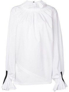 JW Anderson асимметричная блузка с плиссировкой