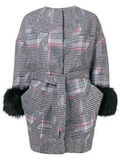 Ava Adore checkered midi coat
