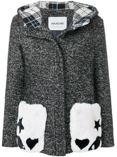 Ava Adore hooded fur pockets coat