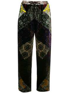 Pierre-Louis Mascia cropped velvet trousers