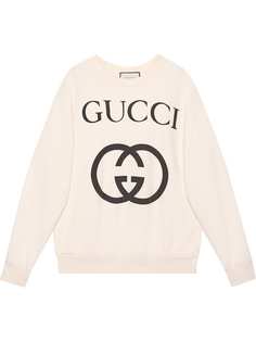 Gucci толстовка кроя оверсайз с логотипом