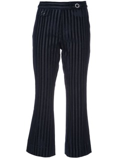 Derek Lam 10 Crosby Cropped Flare Trouser with Tab Details