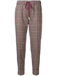 Antonelli check pattern trousers