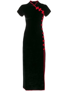 De La Vali длинное платье с короткими рукавами