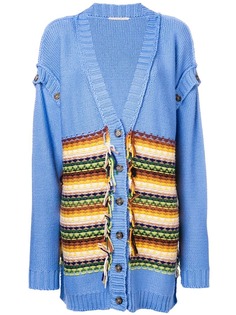 Marco De Vincenzo длинный кардиган с полосками