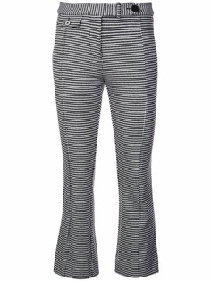 Derek Lam 10 Crosby Cropped Flare Trouser with Tab Details