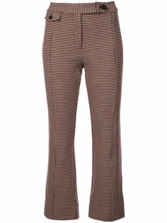 Derek Lam 10 Crosby Cropped Flare Trouser with Tab Details