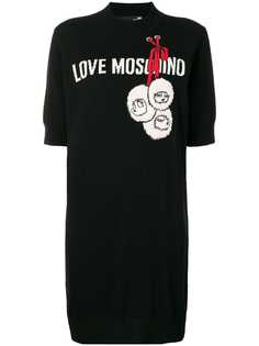 Love Moschino трикотажное платье Mountain Girls