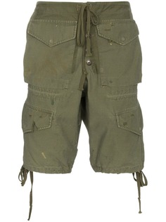 Greg Lauren шорты-карго в стиле "милитари"