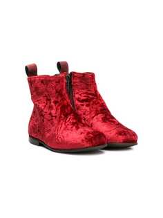 Pèpè velvet ankle boots