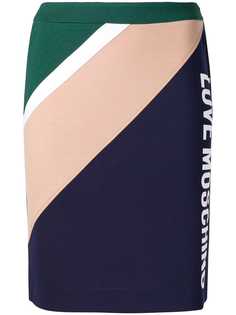 Love Moschino colour block pencil skirt