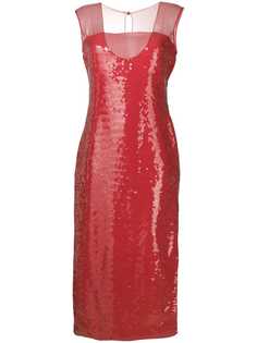 William Vintage платье в пайетках с разрезом