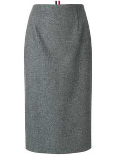 Thom Browne фланелевая юбка-карандаш