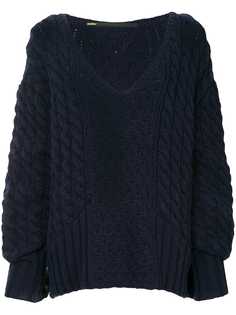 Muller Of Yoshiokubo cable-knit oversized sweater
