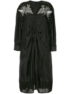 Muller Of Yoshiokubo embroidered ruched dress