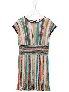 Missoni Kids трикотажное платье в полоску