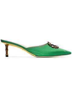 Gucci атласные мюли Unia 45