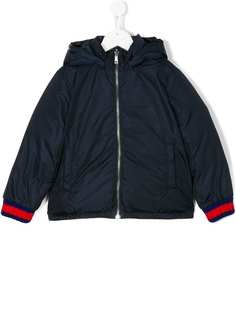 Gucci Kids двухсторонняя куртка с капюшоном