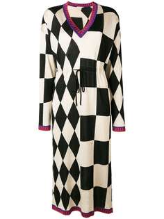 Marco De Vincenzo длинное платье в клетку