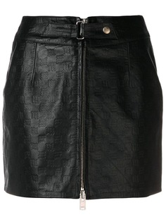 Misbhv мини-юбка с узором из тисненых логотипов