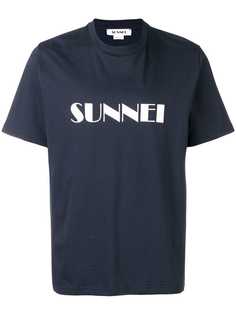 Sunnei футболка с заплаткой с логотипом