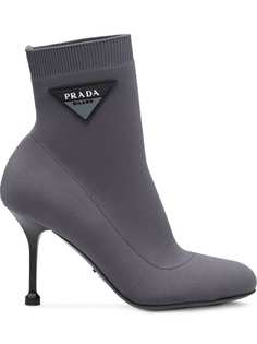 Prada ботильоны с логотипом 90-ых