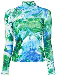 Richard Quinn floral printed jersey