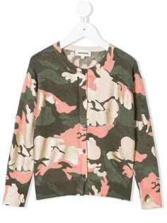 Zadig & Voltaire Kids camouflage knit cardigan