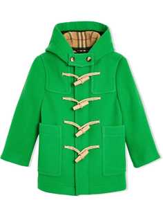 Burberry Kids двубортный дафлкот