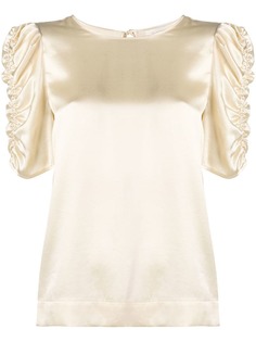 LAutre Chose блузка с короткими присборенными рукавами