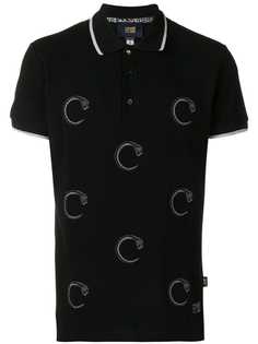 Cavalli Class рубашка-поло с принтом змей