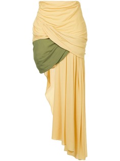 Jacquemus юбка с драпировкой
