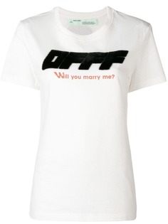 Off-White футболка Will You Marry Me