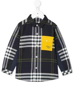 Familiar contrast pocket shirt