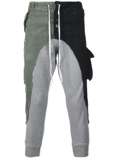 Greg Lauren спортивные брюки в стиле пэчворк