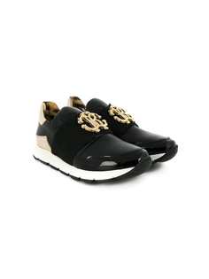 Roberto Cavalli Junior TEEN logo plaque sneakers