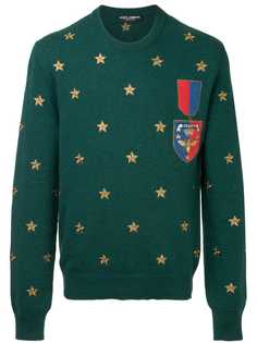 Dolce & Gabbana свитер с вышивкой