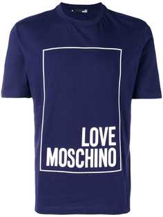 Love Moschino футболка с принтом логотипа спереди