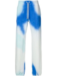 Off-White спортивные брюки с принтом тай-дай