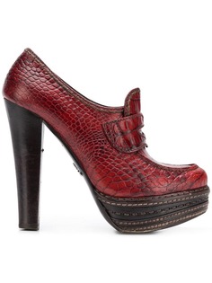 Prada Vintage туфли с эффектом крокодиловой кожи