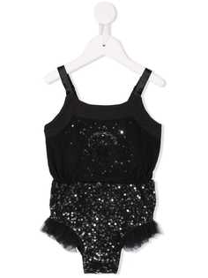 Tutu Du Monde skull patch onesie